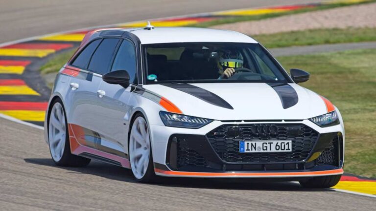 Essayez la limite AVANT GT Audi RS 6. Comment le radical familial allemand se déroule-t-il dans le circuit de Sachsenring?