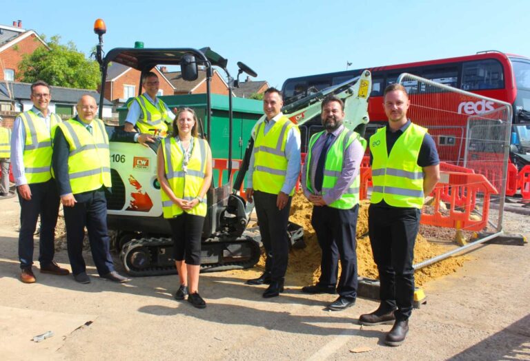 Work begins on electric bus charging infrastructure at Salisbury Reds depot